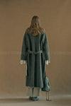 MUTEDANCE long wool jacket MD23FW02 blue gray PM96